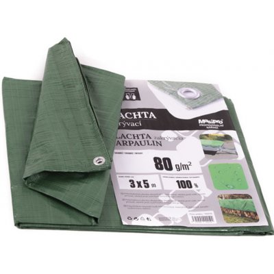 MasiPro Plachta 80g ZELENÁ 5x6m 102212 – Sleviste.cz