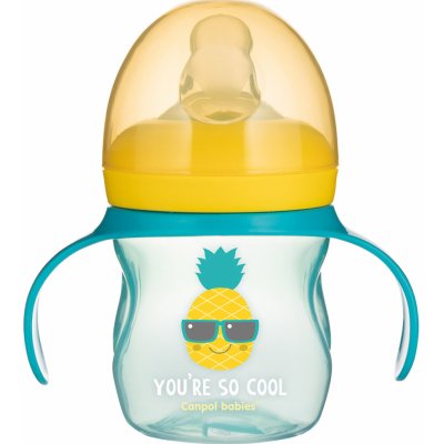 Canpol babies tréninkový hrníček s úchyty So Cool tyrkysový 150 ml – Zboží Dáma