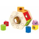 Dřevěná hračka Hape box s geometrickými otvory