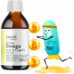 Ostrovit Pharma Elite Omega 3-6-9 vege liquid 120 ml