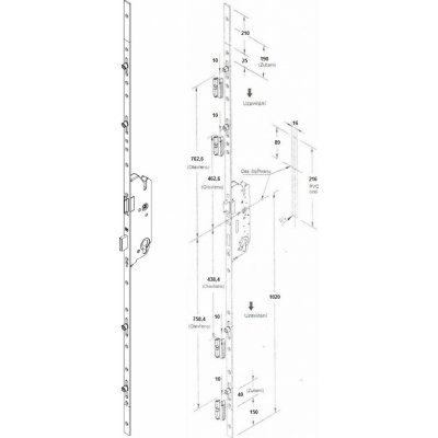 SCHURING Dveřní zámek - rolničkový DORN: 55 – Zboží Mobilmania
