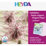 HEYDA Papíry na origami voděodolné 15 x 15 cm červené – Zboží Mobilmania