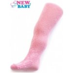 New Baby žakárové punčocháče růžová