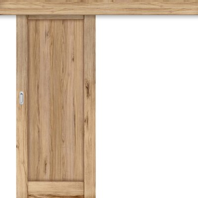 Invado Posuvné dveře na stěnu Mirror 2 plné Eco-Fornir Forte Bílá CPL B490 80 x 197 cm – Zboží Mobilmania