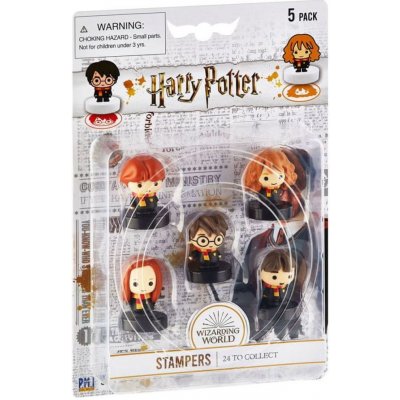 CurePink Set 5 figurek razítek Harry Potter Kouzelnický svět výška – Zboží Mobilmania