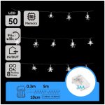 Aigostar B.V. - LED Venkovní řetěz 50xLED/8 funkcí 3xAA 5 m IP44 studená bílá B10303K52 – Hledejceny.cz