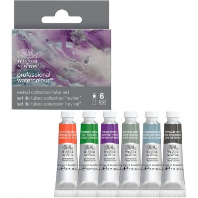 Winsor & Newton Professional Revival akvarelové barvy sada 6 ks – Sleviste.cz