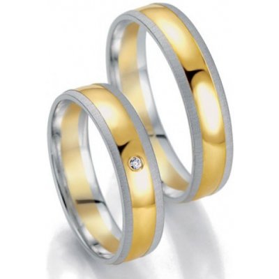Breuning zlaté snubní prsteny BR48 07059BI BR48 07060BI