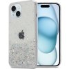 Pouzdro a kryt na mobilní telefon Apple Cadorabo pouzdro pro Apple iPhone 15 v průhledné barvě s třpytkami ochranné pouzdro z pružného TPU silikonu s třpytivými třpytkami kryt pouzdra na mobilní telefon