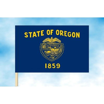 LIBEA, s.r.o. Oregon vlajka Rozměr: 40×60 cm, Uchycení: Návlek na žerď – Hledejceny.cz