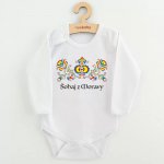 Dětské body s potiskem New Baby Lidový vzor Šohaj z Moravy – Sleviste.cz