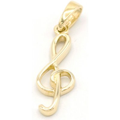 B&B Goldinvestic Zlatý přívěsek houslový klíč N5559