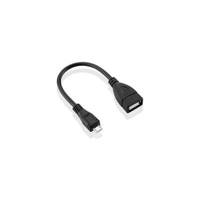 Kabel GoGEN USB/micro USB, OTG - černý