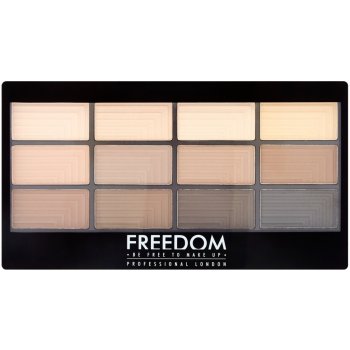 Freedom Pro 12 Audacious Mattes paletka očních stínů s aplikátorem 12 g