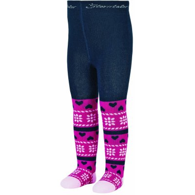 Sterntaler punčocháče termo froté zimní tmavě modré vločky – Sleviste.cz