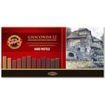 Koh-i-noor Gioconda Olejové křídy 8122 souprava 12 barev hnědé odstíny – Zboží Dáma