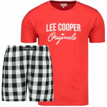 Lee Cooper pánské pyžamo krátké červené