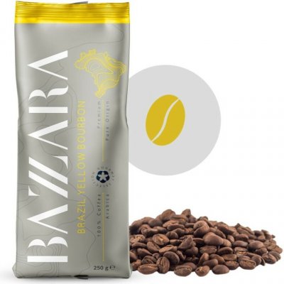 Bazzara Káva Brazil Yellow Bourbon zrnková 250 g – Hledejceny.cz