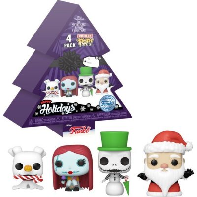 Pocket POP! 4-Pack: Tree Holiday Box Předvánoční noční můra Speciální Edice Pocket POP! – Zboží Mobilmania