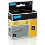 Páska Dymo Rhino bužírky, 9mm (18054) žlutá, černý tisk, 1,5m – Zboží Živě