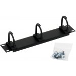 Triton RAB-VP-X02-C1 10‘‘ vyvazovací panel 1U 3× háček malý černý – Zboží Živě