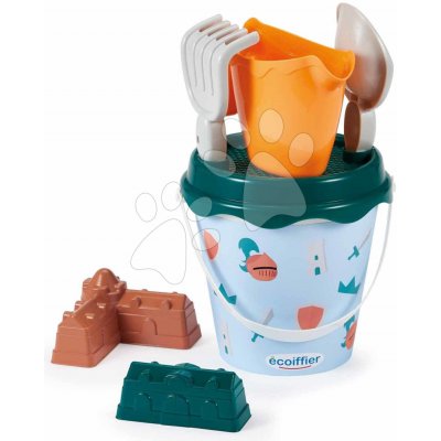 Écoiffier Kbelík set s konvičkou Rytieri Knights Beach Summer 17 cm s lopatkou a 2 bábovičkami ve tvaru hradu – Hledejceny.cz