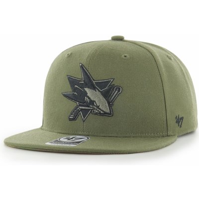 San Jose Sharks 47 Brand MVP NHL Team Camel Snapback Cap