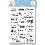 Aladine Razítka Stampo Art, 31 ks - České nápisy – Zboží Dáma