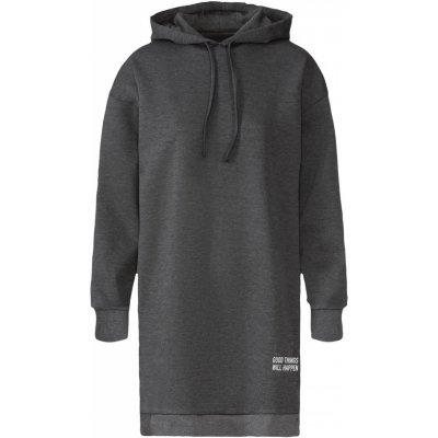 esmara Dámské mikinové šaty tmavě šedá – Zboží Dáma