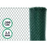 PILECKÝ Čtyřhranné pletivo IDEAL 200 cm poplastované zapletené 25 m zelené – Sleviste.cz