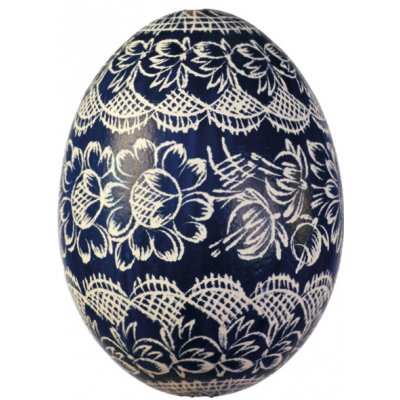 Slepičí kraslice vyškrabovaná jednobarevná vzor sj-0170 – Zboží Dáma