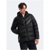 Pánská bunda Ombre Clothing pánská prošívaná zimní bunda černá