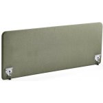 Zone stolový paraván bílé svorky potah Rivet zelenomodrá 180 X 65 x 3,6 cm