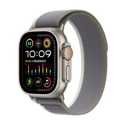 Apple Watch 49mm zeleno-šedý Trailový tah - S/M MT5Y3ZM/A – Zboží Mobilmania