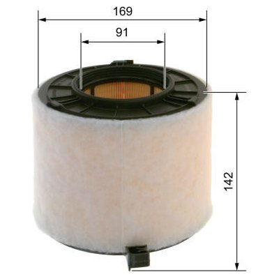 Vzduchový filtr BOSCH F 026 400 677 – Hledejceny.cz