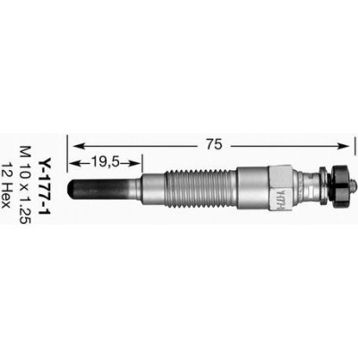 Žhavící svíčka NGK Y-177-1 – Hledejceny.cz