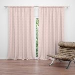 Sablio Závěs Růžové křížky na světle růžové: 2ks 140x250cm – Hledejceny.cz