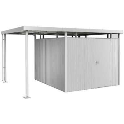 Biohort Přístřešek pro domek Highline H4, vel. S, stříbrná metalíza – Hledejceny.cz