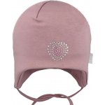 RDX Dívčí kojenecká zavazovací čepice Srdíčko Pudrova – Zbozi.Blesk.cz