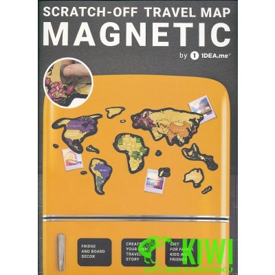 Travel Map dodavatel nástěnná mapa Svět stírací Magnetic World