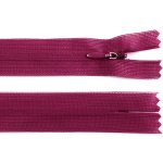 Spirálový zip skrytý No 3 délka 60 cm dederon - Ibis Rose – Zboží Mobilmania