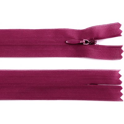 Spirálový zip skrytý No 3 délka 60 cm dederon - Ibis Rose – Zboží Mobilmania