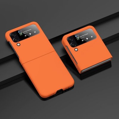 Pouzdro Magic Color Case Samsung Galaxy Z Flip 4 oranžové