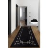 Koberec Conceptum Hypnose Square Black Black White