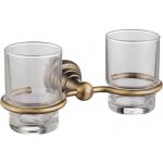 SAPHO DIAMOND 1318-05 dvojitá sklenka, bronz – Zboží Dáma