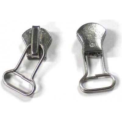 Jezdec no.5 na kovové zipy 6mm - více variant var.: 10 stříbrný průvlek – Hledejceny.cz