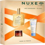 Nuxe Huile Prodigieuse suchý olej 50 ml + Nuxe Créme Fraiche de Beauty hydratační krém na obličej 30 ml + Nuxe Réve de Miel balzám na rty 15 g dárková sada – Zbozi.Blesk.cz