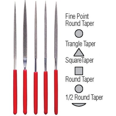 Sada diamantových jehlových pilníků ZONA 37 352 – Zboží Dáma