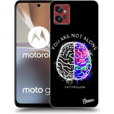 Pouzdro Picasee silikonové Motorola Moto G32 - Brain - White černé – Zboží Mobilmania