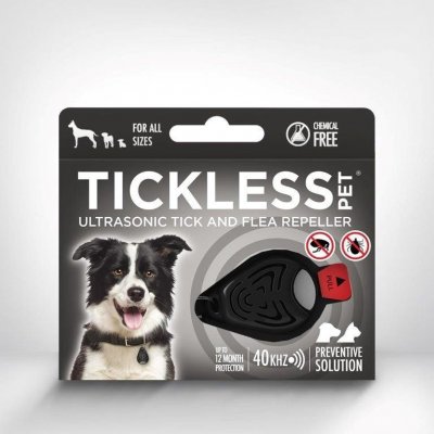 Tickless pet Ultrazvukový odpuzovač klíšťat a blech pro psy barvy black 1 kus